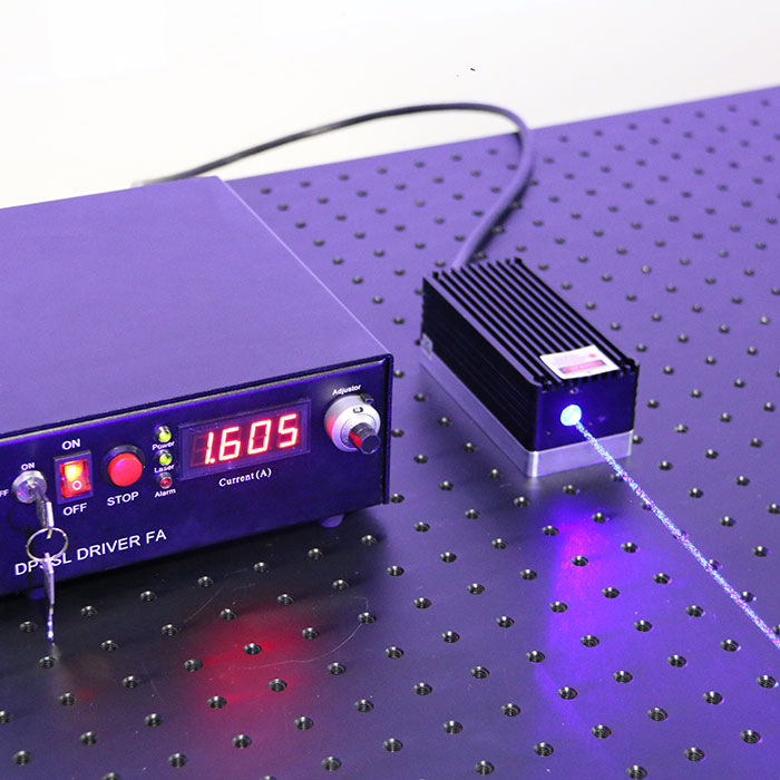 TEM00 405nm 500mW Blue-violet CW laser with power supply , Analog or TTL